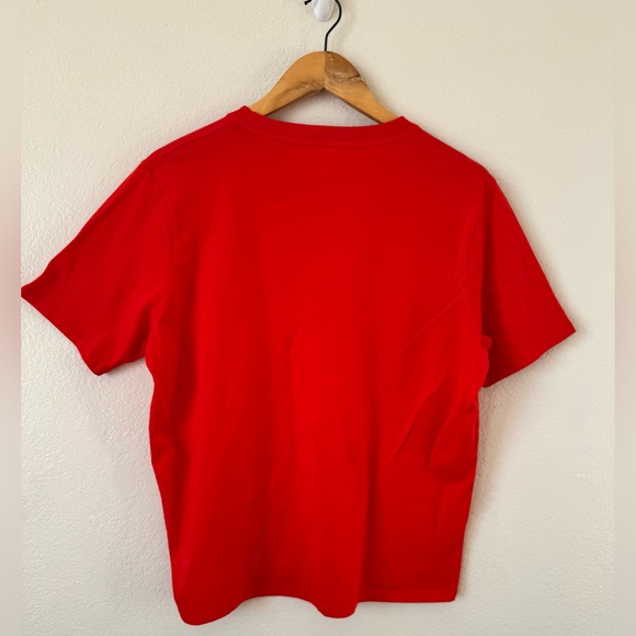 Sezane CONRAD T-SHIRT Bright Red Women's size Large - Picture 7 of 9